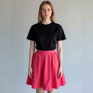 Vintage Bright Pink Circle Skirt